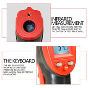Wintact WT320 -50 Degree C~380 Degree C Handheld Portable Outdoor Non-contact Digital Infrared Thermometer
