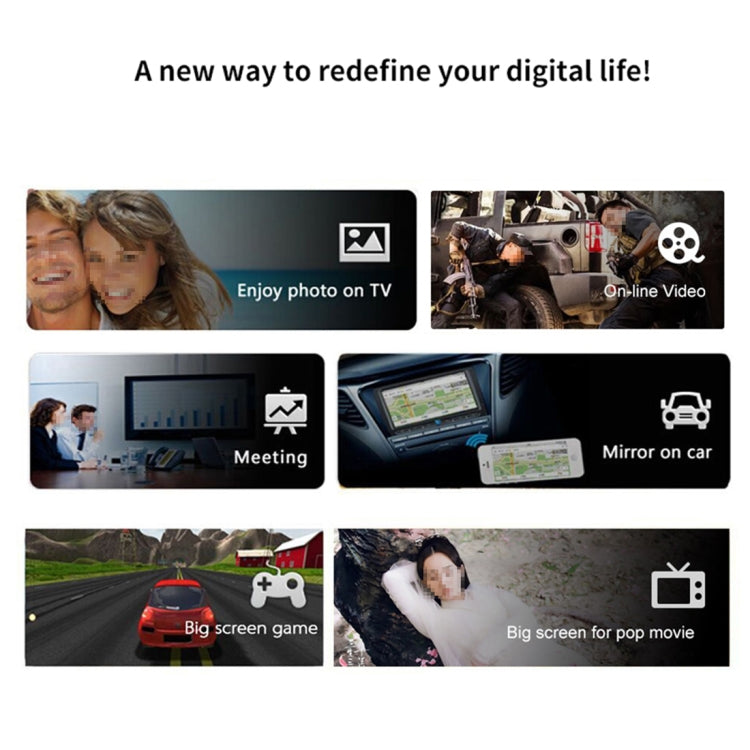 AnyCast M4 Plus Wireless WiFi Display Dongle Receiver Airplay Miracast DLNA 1080P HDMI TV Stick for iPhone, Samsung, and other Android Smartphones - Wireless Display Dongle by PMC TechLife | Online Shopping South Africa | PMC TechLife