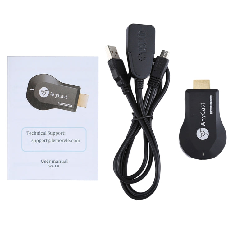 AnyCast M9 Plus Wireless WiFi Display Dongle Receiver Airplay Miracast DLNA 1080P HDMI TV Stick for iPhone, Samsung, and other Android Smartphones - Wireless Display Dongle by PMC Jewellery | Online Shopping South Africa | PMC Jewellery | Buy Now Pay Later Mobicred