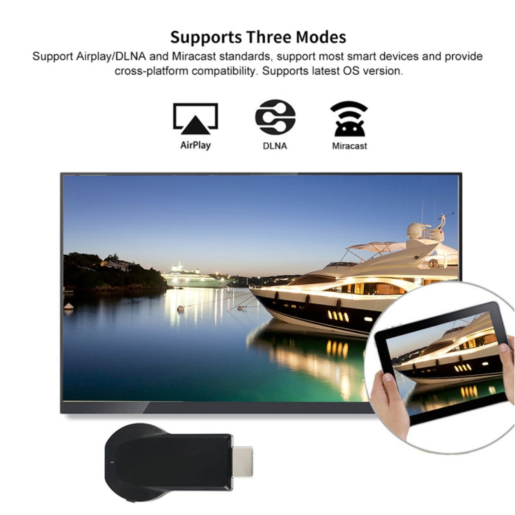 AnyCast M9 Plus Wireless WiFi Display Dongle Receiver Airplay Miracast DLNA 1080P HDMI TV Stick for iPhone, Samsung, and other Android Smartphones - Wireless Display Dongle by PMC Jewellery | Online Shopping South Africa | PMC Jewellery | Buy Now Pay Later Mobicred