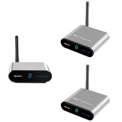 Measy AV220-2 2.4GHz Wireless Audio / Video Transmitter + 2 Receiver, Transmission Distance: 200m - free shipping - PMC Jewellery - Order now!