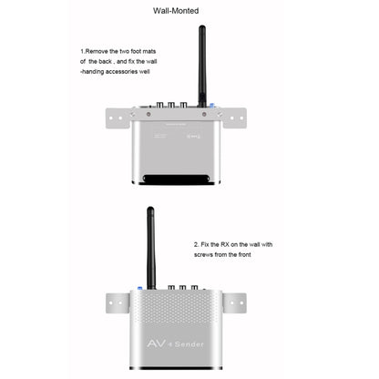 Measy AV220-2 2.4GHz Wireless Audio / Video Transmitter + 2 Receiver, Transmission Distance: 200m - free shipping - PMC Jewellery - Order now!