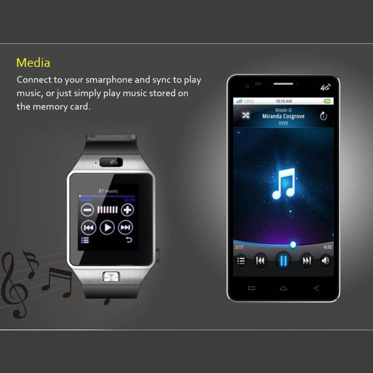 DZ09 1.56 inch Screen Bluetooth 3.0 Android 4.1 OS Above Smart Watch Phone with Bluetooth Call & Call Reminder & Sleep Monitor & Pedometer & Sedentary Reminder & Calendar & SMS & Audio and Video Player & Anti-loss Function(Gold) - Smart Watches by PMC TechLife | Online Shopping South Africa | PMC TechLife | Buy Now Pay Later Mobicred