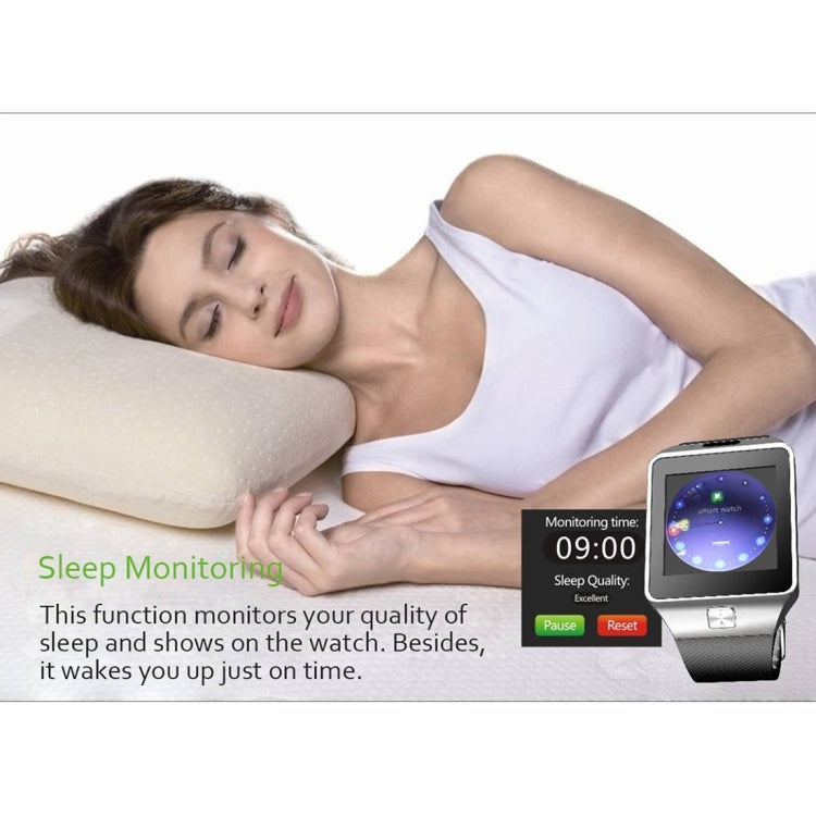 DZ09 1.56 inch Screen Bluetooth 3.0 Android 4.1 OS Above Smart Watch Phone with Bluetooth Call & Call Reminder & Sleep Monitor & Pedometer & Sedentary Reminder & Calendar & SMS & Audio and Video Player & Anti-loss Function(Gold) - Smart Watches by PMC TechLife | Online Shopping South Africa | PMC TechLife | Buy Now Pay Later Mobicred