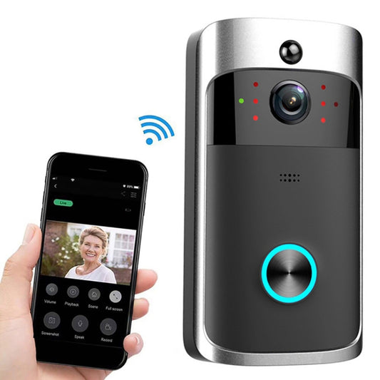 M3 720P Smart WIFI Ultra Low Power Video Visual Doorbell,Support Mobile Phone Remote Monitoring & Night Vision(Black) - free shipping - PMC Jewellery - Order now!