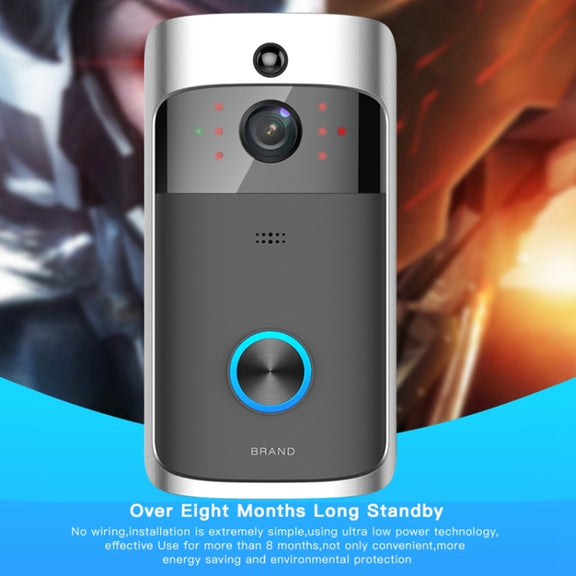 M3 720P Smart WIFI Ultra Low Power Video Visual Doorbell,Support Mobile Phone Remote Monitoring & Night Vision(Black)
