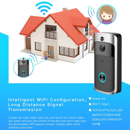 M3 720P Smart WIFI Ultra Low Power Video Visual Doorbell,Support Mobile Phone Remote Monitoring & Night Vision(Black) - free shipping - PMC Jewellery - Order now!