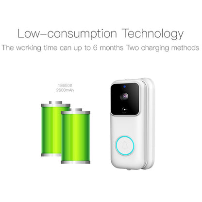 Anytek B60 720P Smart WiFi Video Visual Doorbell, Support APP Remote & PIR Detection & TF Card(White) - free shipping - PMC Jewellery - Order now!