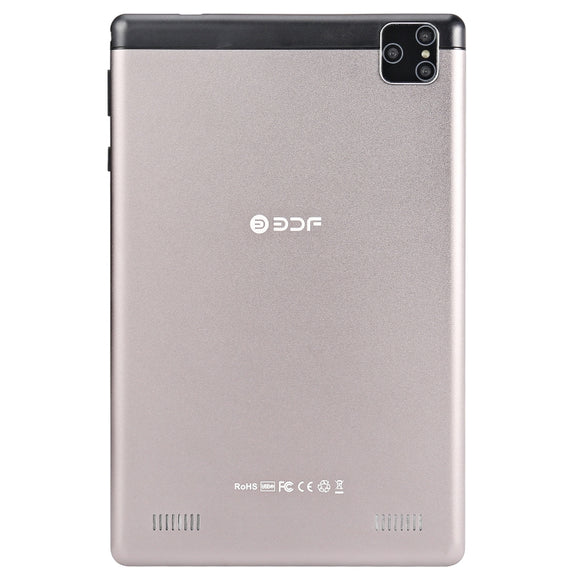 BDF P8 3G Phone Call Tablet PC, 8 inch, 2GB+32GB, Android 9.0, MTK8321 Octa Core Cortex-A7, Support Dual SIM & Bluetooth & WiFi & GPS, EU Plug(Grey)