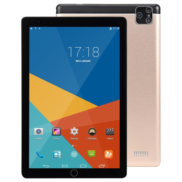 BDF P8 3G Phone Call Tablet PC, 8 inch, 2GB+32GB, Android 9.0, MTK8321 Octa Core Cortex-A7, Support Dual SIM & Bluetooth & WiFi & GPS, EU Plug(Gold)