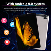 BDF P8 3G Phone Call Tablet PC, 8 inch, 2GB+32GB, Android 9.0, MTK8321 Octa Core Cortex-A7, Support Dual SIM & Bluetooth & WiFi & GPS, EU Plug(Black)