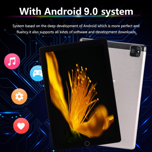 BDF P8 3G Phone Call Tablet PC, 8 inch, 2GB+32GB, Android 9.0, MTK8321 Octa Core Cortex-A7, Support Dual SIM & Bluetooth & WiFi & GPS, EU Plug(Black)