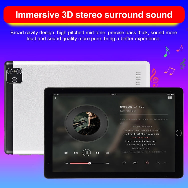 BDF P8 3G Phone Call Tablet PC, 8 inch, 2GB+32GB, Android 9.0, MTK8321 Octa Core Cortex-A7, Support Dual SIM & Bluetooth & WiFi & GPS, EU Plug(Grey)