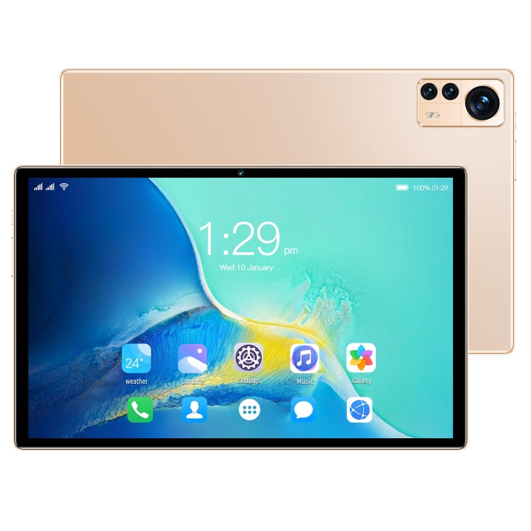 X12 4G LTE Tablet PC, 10.1 inch, 4GB+32GB, Android 8.1 MTK6750 Octa Core, Support Dual SIM, WiFi, Bluetooth, GPS(Gold) - 10.1 inch by PMC TechLife | Online Shopping South Africa | PMC TechLife