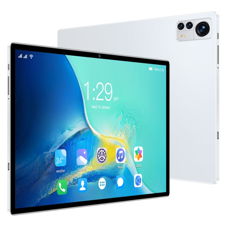 X12 4G LTE Tablet PC, 10.1 inch, 4GB+32GB, Android 8.1 MTK6750 Octa Core, Support Dual SIM, WiFi, Bluetooth, GPS(White) - 10.1 inch by PMC TechLife | Online Shopping South Africa | PMC TechLife