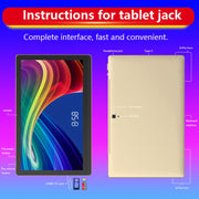 M101 4G LTE Tablet PC, 14.1 inch, 4GB+128GB, Android 8.1 MTK6797 Deca Core 2.1GHz, Dual SIM, Support GPS, OTG, WiFi, BT(Blue)