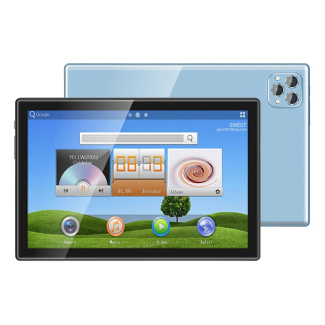 BDF P50 4G LTE Tablet PC, 10.1 inch, 8GB+128GB, Android 12.0 MTK6762 Octa Core, Support Dual SIM & Bluetooth & WiFi, EU Plug(Blue)