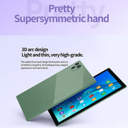 BDF P50 4G LTE Tablet PC, 10.1 inch, 8GB+128GB, Android 12.0 MTK6762 Octa Core, Support Dual SIM & Bluetooth & WiFi, EU Plug(Green)