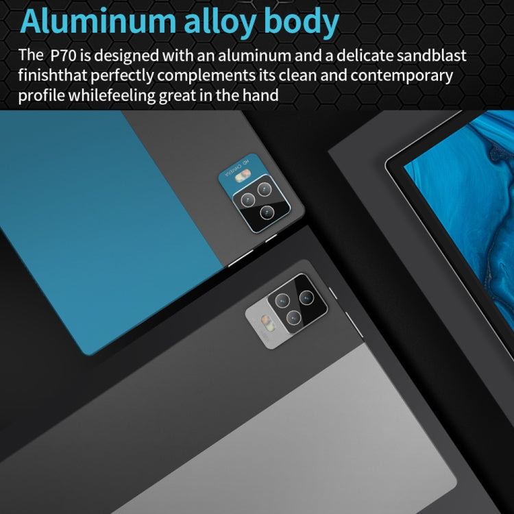 BDF P70 4G LTE Tablet PC, 10.1 inch, 8GB+128GB, Android 12.0 MTK6762 Octa Core, Support Dual SIM & Bluetooth & WiFi, EU Plug(Silver) - free shipping - PMC TechLife - Order now!