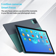 BDF P70 4G LTE Tablet PC, 10.1 inch, 8GB+128GB, Android 12.0 MTK6762 Octa Core, Support Dual SIM & Bluetooth & WiFi, EU Plug(Silver)