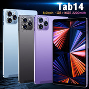 Tab14 / P14 Phone Call Tablet, 1GB+16GB, 8.0 inch Screen, Face Identification, Android 5.0 MTK6582 Quad Core, Network: 3G, GPS, OTG(Blue)