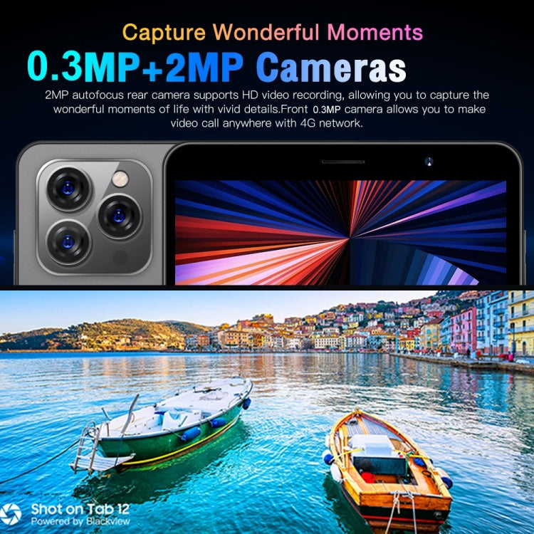 Tab14 / P14 Phone Call Tablet, 1GB+16GB, 8.0 inch Screen, Face Identification, Android 5.0 MTK6582 Quad Core, Network: 3G, GPS, OTG(Purple)