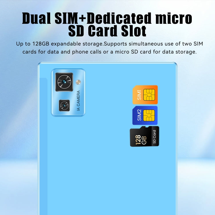 20S Pro 3G Phone Call Tablet PC, 10.1 inch, 2GB+32GB, Android 7.0  MTK6735 Quad-core 1.3GHz, Support Dual SIM / WiFi / Bluetooth / GPS (Blue) - 10.1 inch by PMC TechLife | Online Shopping South Africa | PMC TechLife