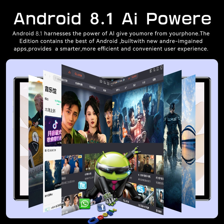 X15 4G LTE Tablet PC, 10.1 inch, 4GB+64GB, Android 8.1  MTK6755 Octa-core 2.0GHz, Support Dual SIM / WiFi / Bluetooth / GPS (Blue)