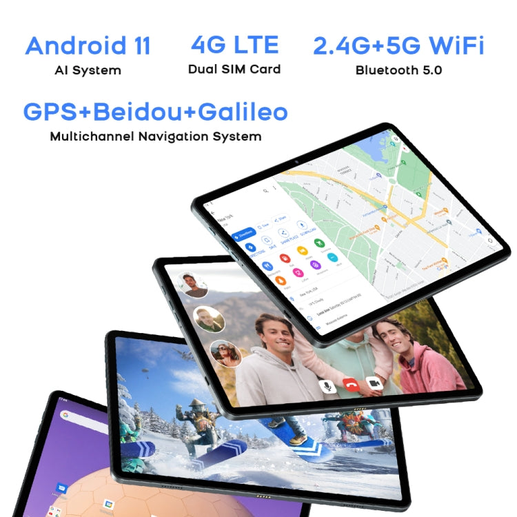 HEADWOLF Hpad2 4G LTE, 10.95 inch, 8GB+256GB, Android 11 Unisoc T618 Octa Core up to 2.0GHz, Support Dual SIM & WiFi & Bluetooth, Global Version with Google Play, US Plug(Space Grey) - free shipping - PMC Jewellery - Order now!