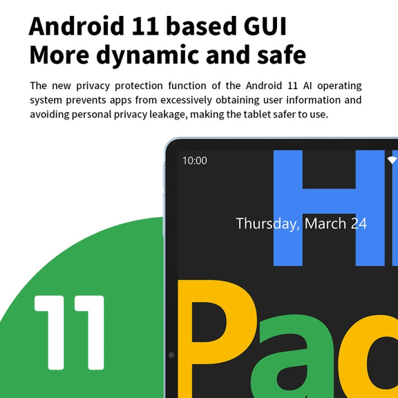 HEADWOLF Hpad1 4G LTE, 10.4 inch, 8GB+128GB, Android 11 Unisoc T618 Octa Core up to 2.0GHz, Support Dual SIM & WiFi & Bluetooth, Global Version with Google Play, US Plug(Blue)