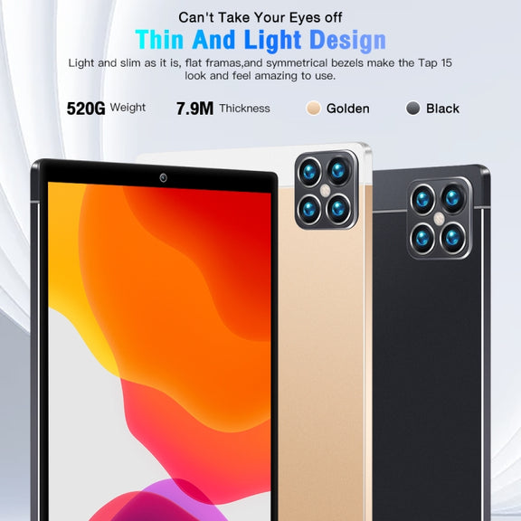 P15 Tab15 3G Phone Call Tablet PC, 10.1 inch, 1GB+32GB, Android 5.1 MT6592 Quad Core, Support Dual SIM, WiFi, BT, GPS(Gold)