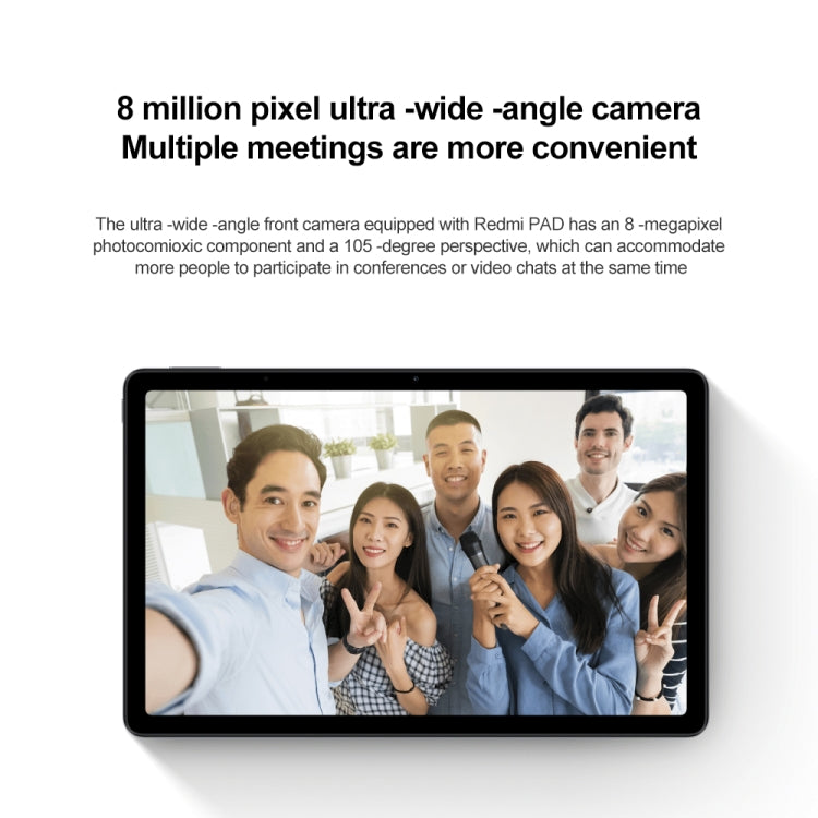 Xiaomi Redmi Pad, 10.6 inch, 4GB+128GB, MIUI Pad 13 OS MediaTek Helio G99 Octa Core up to 2.2GHz, 8000mAh Battery, Support BT WiFi, Not Support Google Play(Dark Gray) - free shipping - PMC TechLife - Order now!