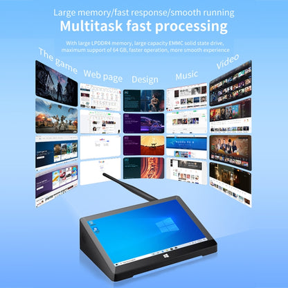 PiPo X9S All-in-One Mini PC, 9.0 inch, 4GB+64GB, Windows 10 Intel Celeron N4020 Dual Core up to 2.8GHz, Support WiFi & Bluetooth & TF Card & HDMI & RJ45, US Plug (Black) - free shipping - PMC Jewellery - Order now!