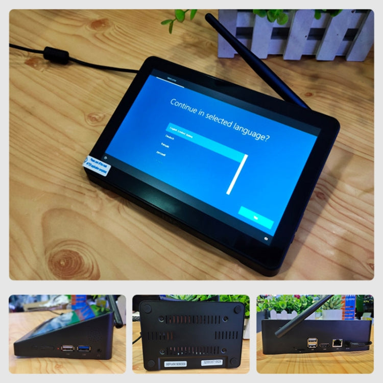 PiPo X9S All-in-One Mini PC, 9.0 inch, 4GB+64GB, Windows 10 Intel Celeron N4020 Dual Core up to 2.8GHz, Support WiFi & Bluetooth & TF Card & HDMI & RJ45, US Plug (Black) - free shipping - PMC Jewellery - Order now!