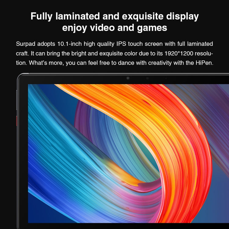 CHUWI Surpad 4G LTE Tablet PC, 10.1 inch, 4GB+128GB, Android 10.0, Helio MT6771V Octa Core up to 2.0GHz, Support Dual SIM & OTG & Bluetooth & Dual Band WiFi, EU Plug (Black+Grey) - free shipping - PMC TechLife - Order now!