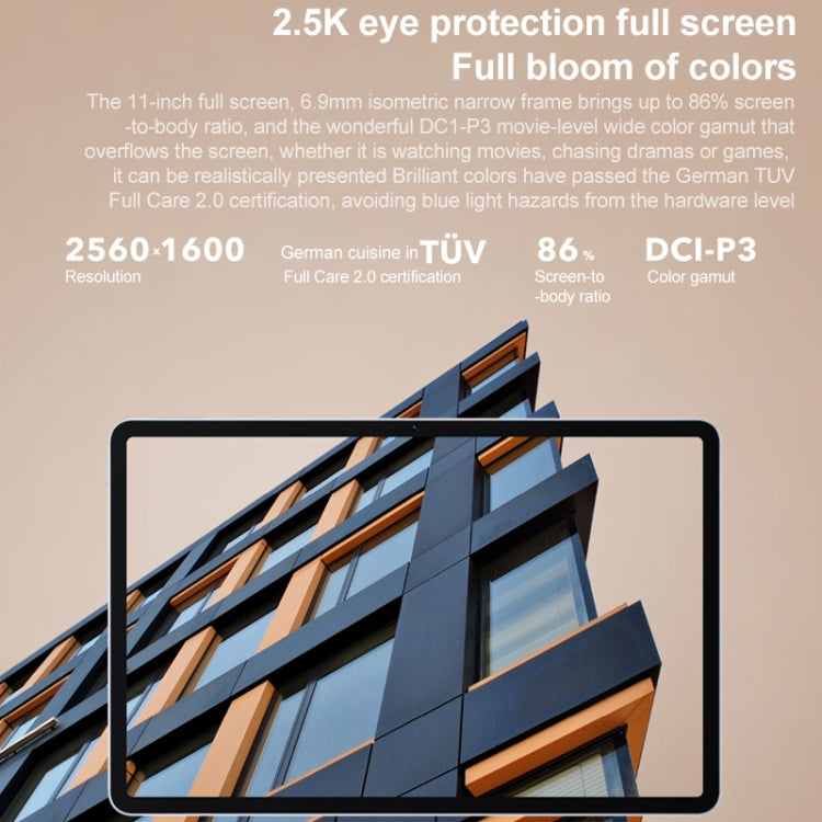 Honor Tablet V7 Pro WiFi BRT-W09, 11 inch, 8GB+128GB, MagicUI 5.0(Android R) MediaTek 1300T Octa Core, Support Dual WiFi / Bluetooth / GPS, Not Support Google Play(Blue) - free shipping - PMC TechLife - Order now!