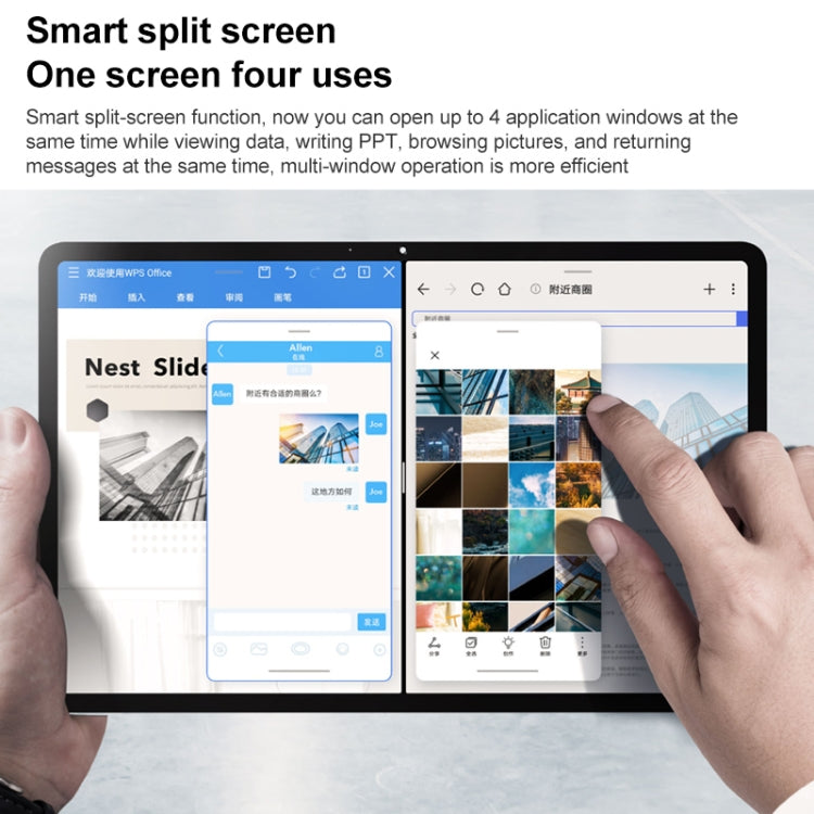 Honor Tablet V7 Pro WiFi BRT-W09, 11 inch, 8GB+128GB, MagicUI 5.0(Android R) MediaTek 1300T Octa Core, Support Dual WiFi / Bluetooth / GPS, Not Support Google Play(Silver) - free shipping - PMC TechLife - Order now!