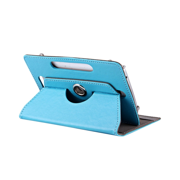 10 inch Tablets Leather Case Crazy Horse Texture 360 Degrees Rotation Protective Case Shell with Holder for Asus ZenPad 10 Z300C, Huawei MediaPad M2 10.0-A01W, Cube IWORK10(Baby Blue) - 10 - 11 inch by PMC TechLife | Online Shopping South Africa | PMC TechLife