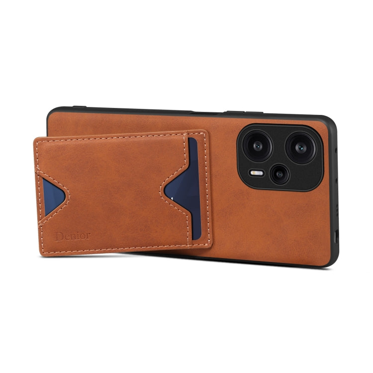 Denior PU Back Cover Card Slot Holder Phone Case For Xiaomi Redmi Note 12 Turbo / Poco F5(Blue) - free shipping - PMC TechLife - Order now!
