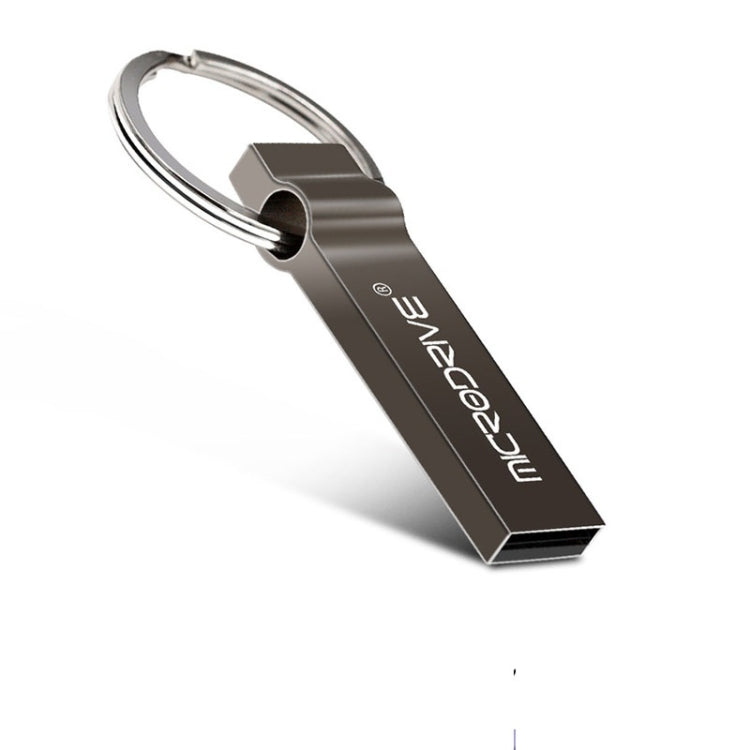 MicroDrive 32GB USB 2.0 Metal Keychain U Disk (Black) - free shipping - PMC TechLife - Order now!