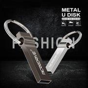 MicroDrive 128GB USB 2.0 Metal Keychain U Disk (Grey)