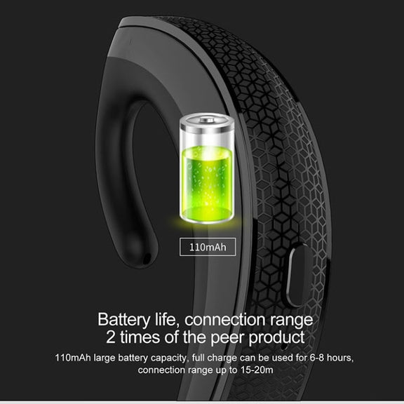OVEVO Ear-hanging Business Style Wireless Bluetooth Earphone Headset