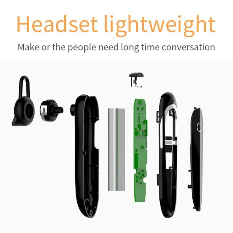 Moloke D5 Hanging Ear Type Business Bluetooth Waterproof Anti-sweat Noise Cancelling Earphone HiFi Sound Headset - free shipping - PMC Jewellery - Order now!