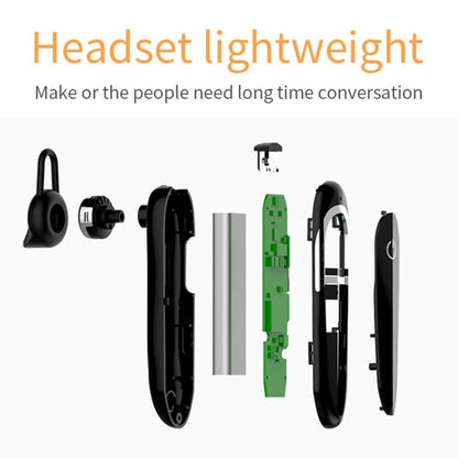 Moloke D5 Hanging Ear Type Business Bluetooth Waterproof Anti-sweat Noise Cancelling Earphone HiFi Sound Headset - free shipping - PMC Jewellery - Order now!