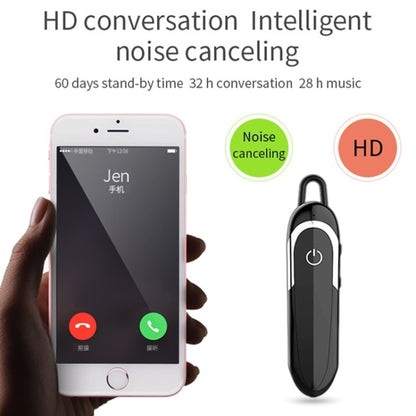 Moloke D5 Hanging Ear Type Business Bluetooth Waterproof Anti-sweat Noise Cancelling Earphone HiFi Sound Headset - free shipping - PMC Jewellery - Order now!