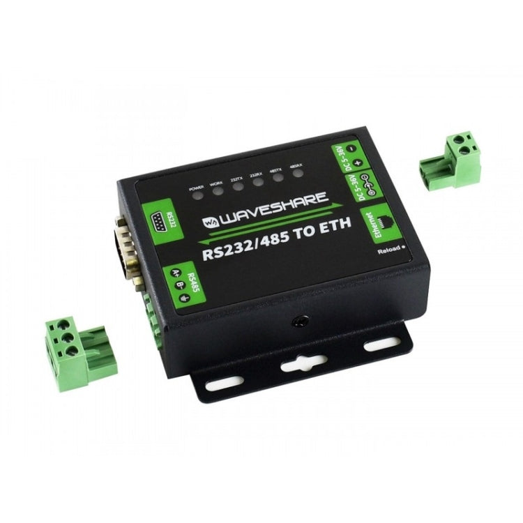 Waveshare Industrial RS232/RS485 to Ethernet Converter, US Plug - free shipping - PMC Jewellery - Order now!