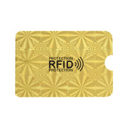 100pcs Aluminum Foil RFID Blocking Credit Card ID Bank Card Case Card Holder Cover, Size: 9 x 6.3cm(Golden Snowflake)