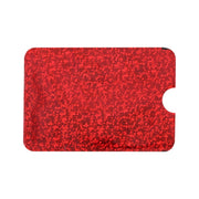 100pcs Aluminum Foil RFID Blocking Credit Card ID Bank Card Case Card Holder Cover, Size: 9 x 6.3cm (Red)