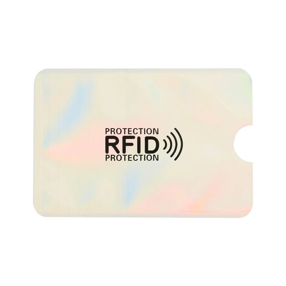 100pcs Aluminum Foil RFID Blocking Credit Card ID Bank Card Case Card Holder Cover, Size: 9 x 6.3cm (Silver)