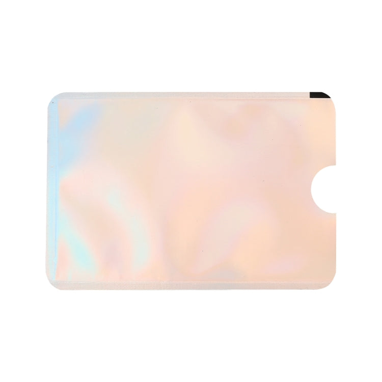 100pcs Aluminum Foil RFID Blocking Credit Card ID Bank Card Case Card Holder Cover, Size: 9 x 6.3cm (Silver)